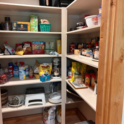 Right side of walk-in pantry